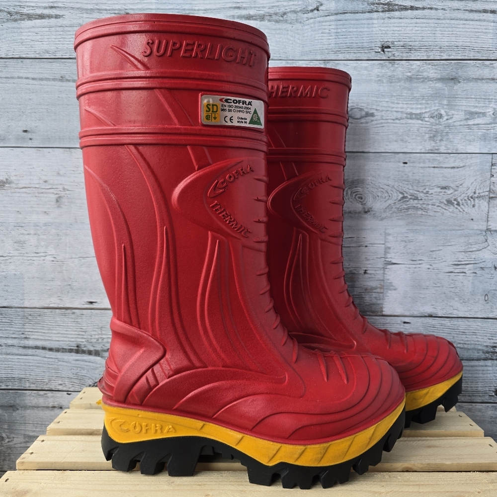 Cofra Thermic Superlight S5 Red Steel Toe Waterproof Safety Work Boots Size 7